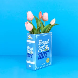 Vase Book blue ceramic