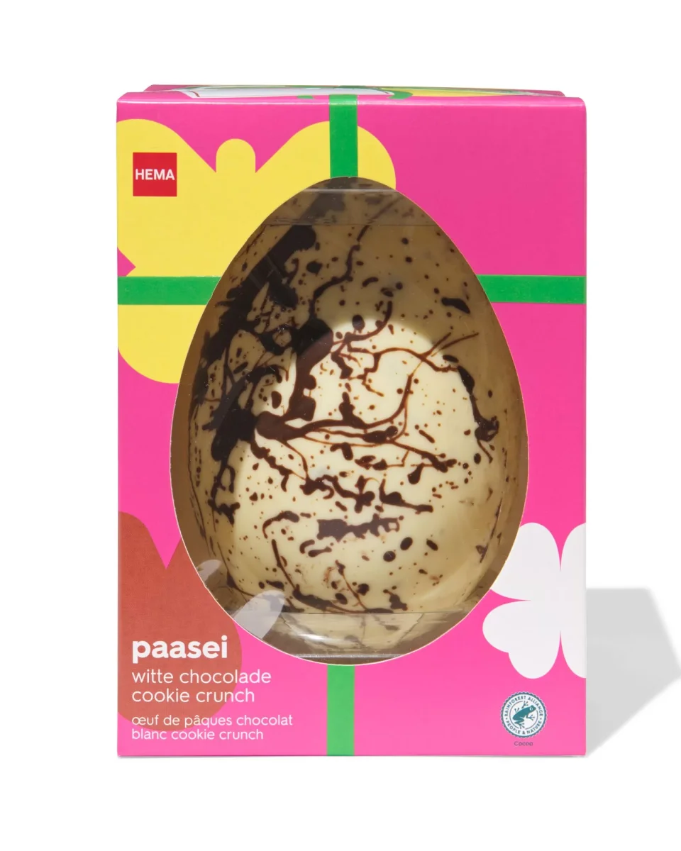 HEMA Luxe Chocolade Ei Wit Cookie Crunch